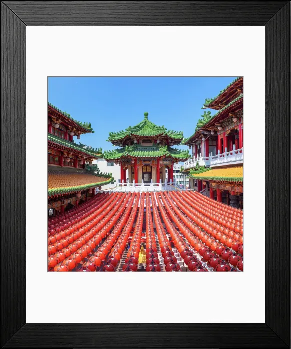Framed Print : Sanfong Temple, Kaohsiung, Taiwan