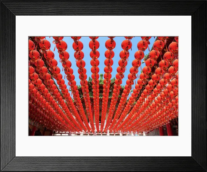Framed Print : Lanterns at Sanfong Temple, Kaohsiung, Taiwan Framed Print : Lanterns at Sanfong Temple, Kaohsiung, Taiwan