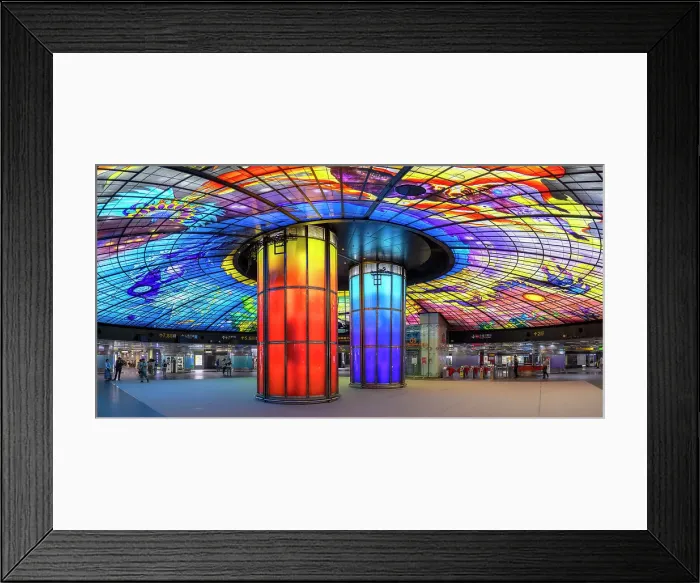 Framed Print : Dome of Light, Formosa Boulevard MRT Station, Kaohsiung, Taiwan
