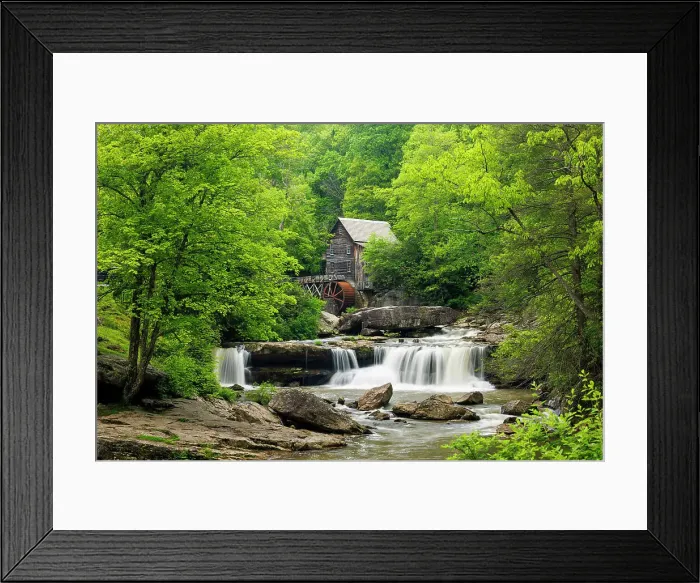 Framed Print : Glade Creek Grist Mill, Babcock State Park, West Virginia, USA Framed Print : Glade Creek Grist Mill, Babcock State Park, West Virginia, USA