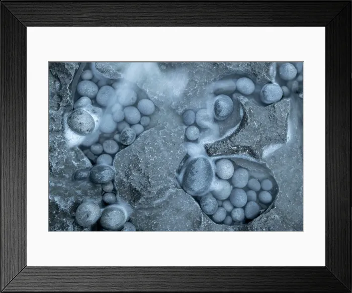 Framed Print : Pebble patterns on a rocky ledge, Nash Point, Wales, UK. Spring (March) 2019 Framed Print : Pebble patterns on a rocky ledge, Nash Point, Wales, UK. Spring (March) 2019