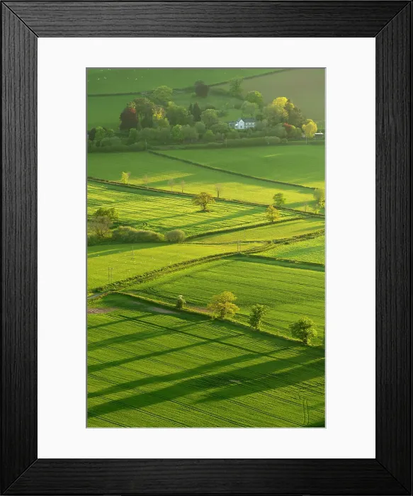 Framed Print : Lush rolling farmland in the Brecon Beacons National Park, Powys, Wales. Spring (May) 2019 Framed Print : Lush rolling farmland in the Brecon Beacons National Park, Powys, Wales. Spring (May) 2019