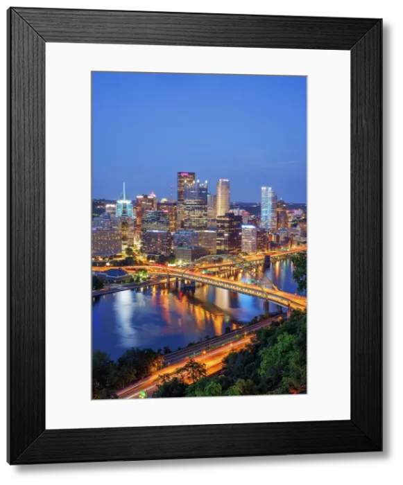 Framed Print : Pittsburgh skyline, Pennsylvania, USA Framed Print : Pittsburgh skyline, Pennsylvania, USA