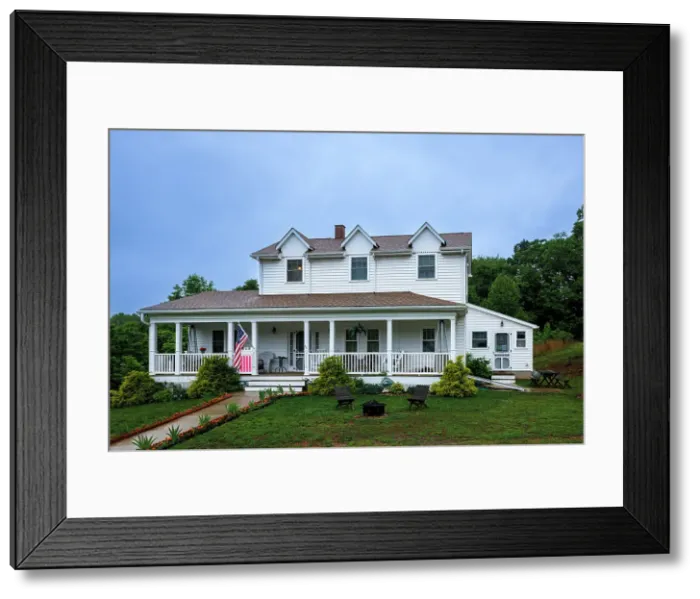 Framed Print : Beautiful, traditional wooden house in Schuyler, Virginia, USA Framed Print : Beautiful, traditional wooden house in Schuyler, Virginia, USA