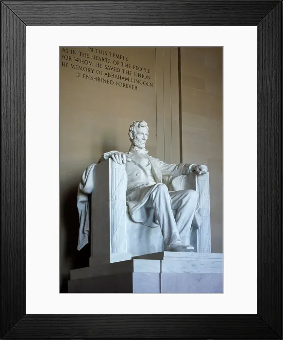 Framed Print : Statue of Abraham Lincoln, the Lincoln Memorial, Washington DC, USA Framed Print : Statue of Abraham Lincoln, the Lincoln Memorial, Washington DC, USA
