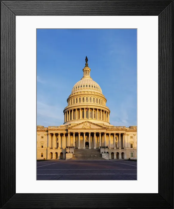 Framed Print : The US Capitol Building, Washington DC, USA Framed Print : The US Capitol Building, Washington DC, USA