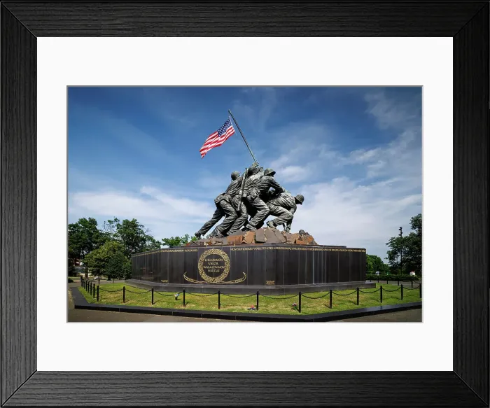 Framed Print : Iwo Jima Us Marine Corps Memorial Statue at Arlington National Cemetery, Washington DC, USA Framed Print : Iwo Jima Us Marine Corps Memorial Statue at Arlington National Cemetery, Washington DC, USA