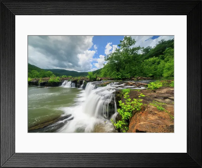 Framed Print : Sandstone Falls, New River Gorge National Park, West Virginia, USA Framed Print : Sandstone Falls, New River Gorge National Park, West Virginia, USA