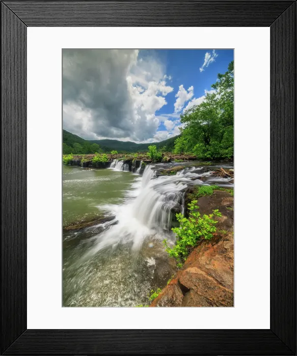 Framed Print : Sandstone Falls, New River Gorge National Park, West Virginia, USA Framed Print : Sandstone Falls, New River Gorge National Park, West Virginia, USA