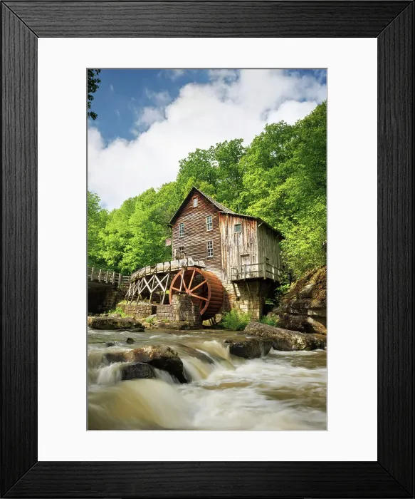 Framed Print : Glade Creek Grist Mill, Babcock State Park, West Virginia, USA Framed Print : Glade Creek Grist Mill, Babcock State Park, West Virginia, USA