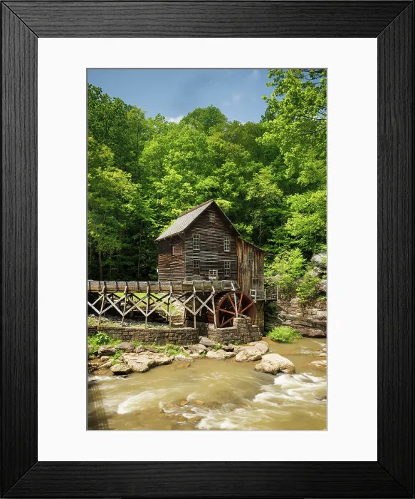 Framed Print : Glade Creek Grist Mill, Babcock State Park, West Virginia, USA Framed Print : Glade Creek Grist Mill, Babcock State Park, West Virginia, USA