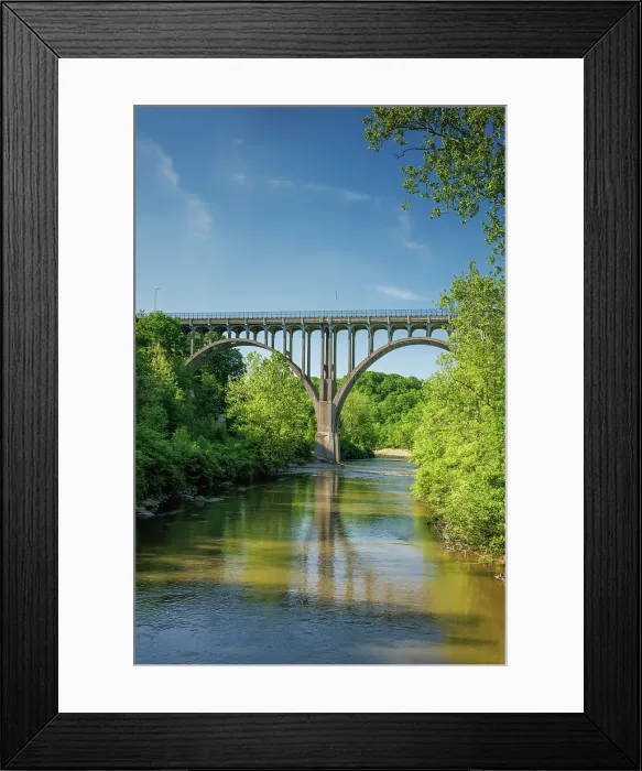 Framed Print : Station Road Bridge, Ohio, USA Framed Print : Station Road Bridge, Ohio, USA