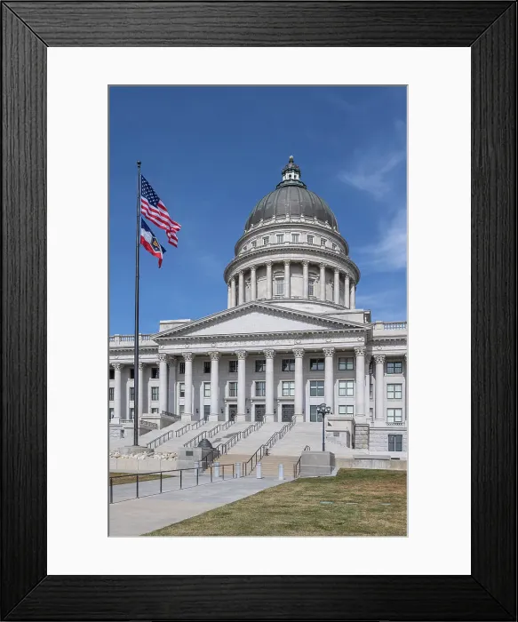 Framed Print : Utah State Capitol, Salt Lake City, Utah, USA