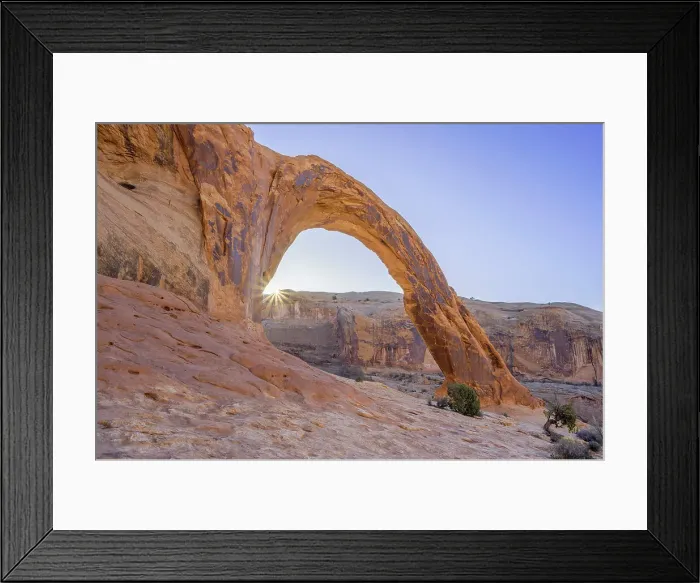 Framed Print : Corona Arch at sunrise, Moab, Utah, USA Framed Print : Corona Arch at sunrise, Moab, Utah, USA