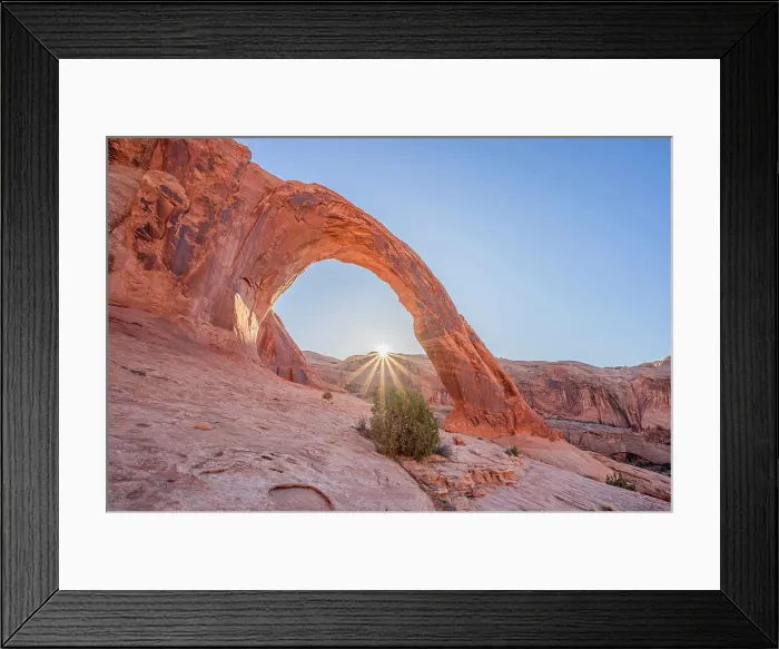 Framed Print : Corona Arch at sunrise, Moab, Utah, USA