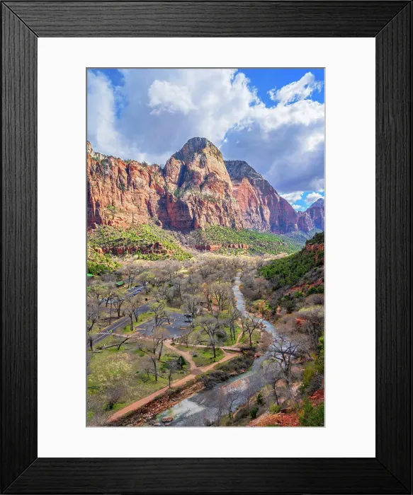 Framed Print : Virgin River Valley, Zion National Park, Uth, USA Framed Print : Virgin River Valley, Zion National Park, Uth, USA