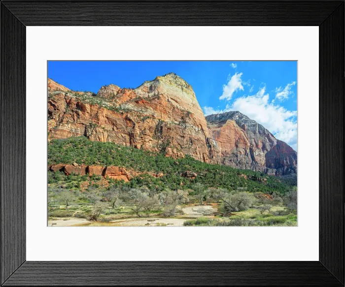 Framed Print : Virgin River Valley, Zion National Park, Uth, USA Framed Print : Virgin River Valley, Zion National Park, Uth, USA