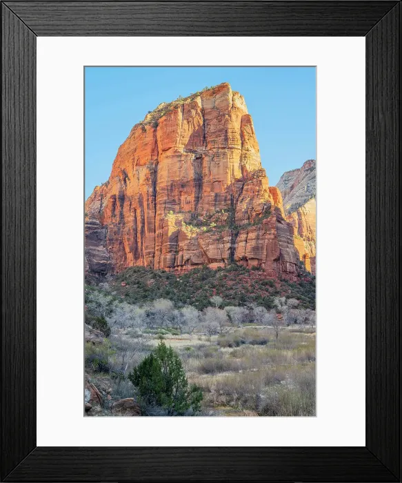 Framed Print : Angels landing in morning light, Zion National Park, Utah, USA Framed Print : Angels landing in morning light, Zion National Park, Utah, USA