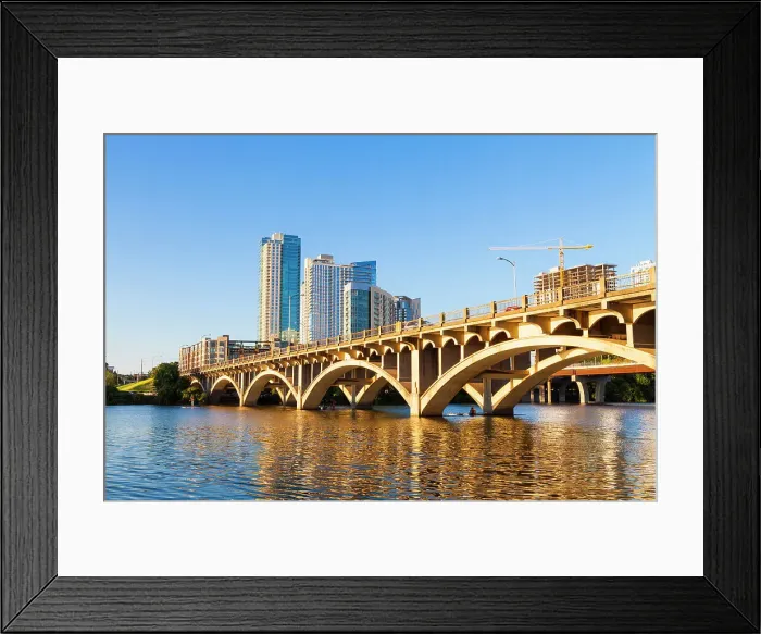 Framed Print : Ann W. Richards Congress Avenue Bridge, Austin, Texas, USA Framed Print : Ann W. Richards Congress Avenue Bridge, Austin, Texas, USA