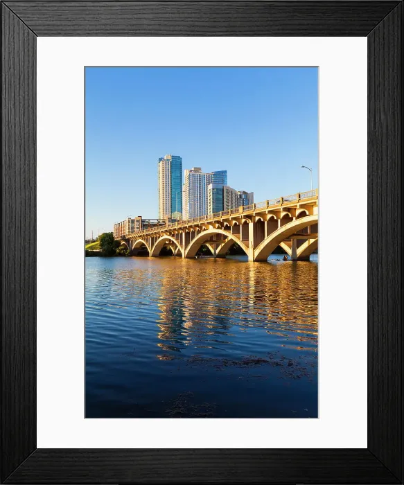 Framed Print : Ann W. Richards Congress Avenue Bridge, Austin, Texas, USA Framed Print : Ann W. Richards Congress Avenue Bridge, Austin, Texas, USA