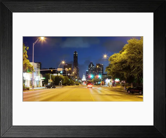Framed Print : South Congress Avenue, Austin, Texas, USA Framed Print : South Congress Avenue, Austin, Texas, USA