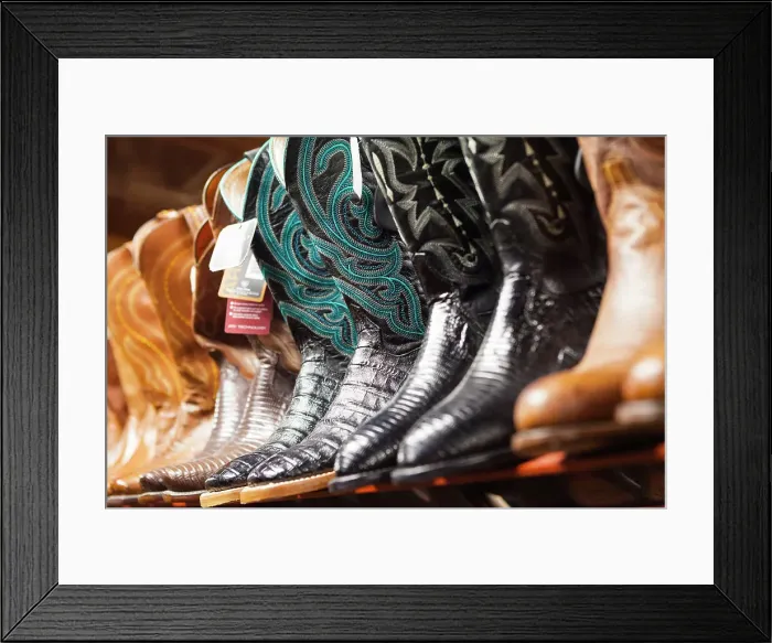 Framed Print : Allens Boots, South Congress Avenue, Austin, Texas, USA Framed Print : Allens Boots, South Congress Avenue, Austin, Texas, USA