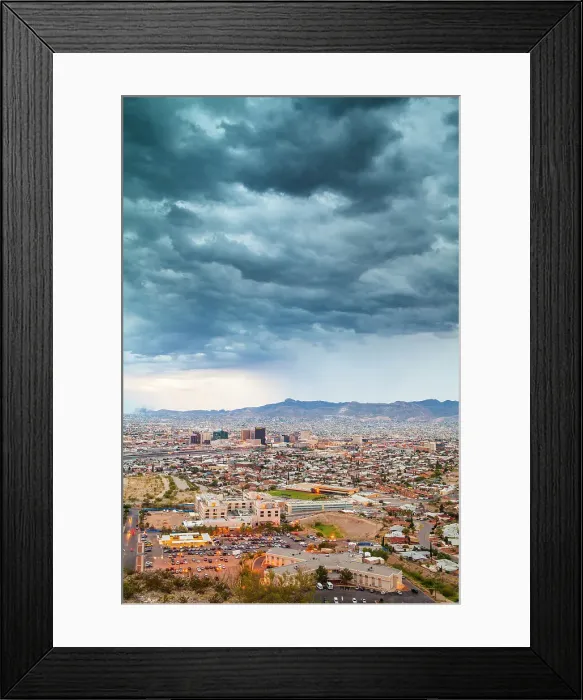 Framed Print : El Paso City Skyline, Texas, USA Framed Print : El Paso City Skyline, Texas, USA