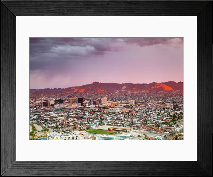 Framed Print : El Paso City Skyline, Texas, USA Framed Print : El Paso City Skyline, Texas, USA