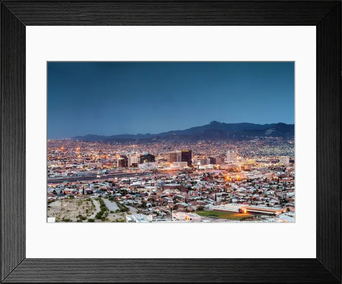 Framed Print : El Paso City Skyline, Texas, USA Framed Print : El Paso City Skyline, Texas, USA