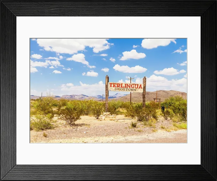 Framed Print : Terlingua, Ghost Town, Texas, USA