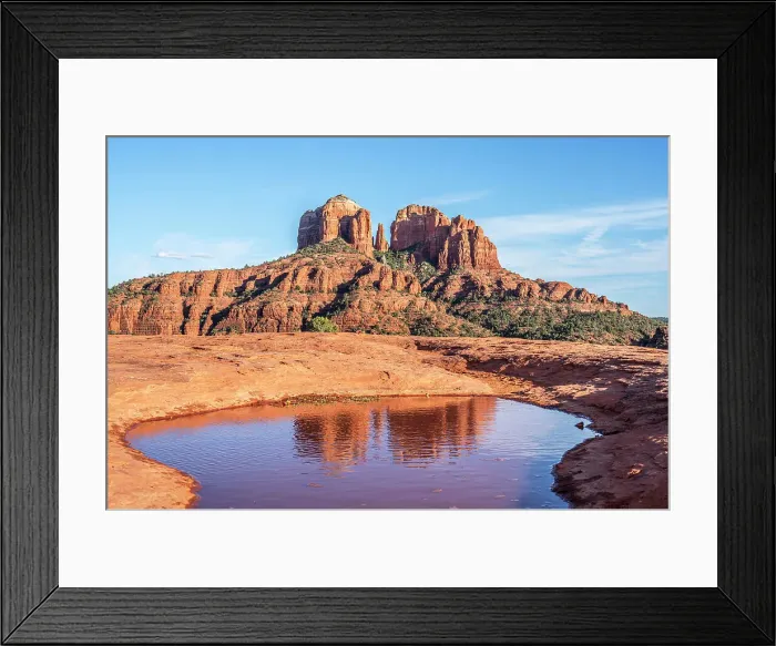 Framed Print : Cathedral Rock seen from Secret Slickrock, Sedona, Arizona, USA Framed Print : Cathedral Rock seen from Secret Slickrock, Sedona, Arizona, USA