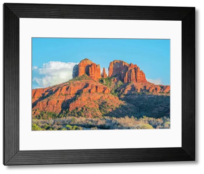 Framed Print : Cathedral Rock seen from Secret Slickrock, Sedona, Arizona, USA Framed Print : Cathedral Rock seen from Secret Slickrock, Sedona, Arizona, USA