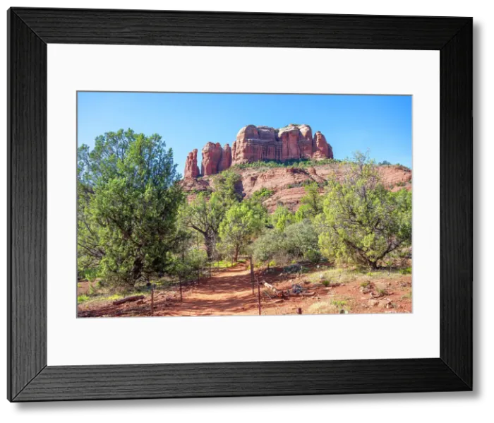Framed Print : Cathedral Rock seen from Cathedral Rock Trail, Sedona, Arizona, USA Framed Print : Cathedral Rock seen from Cathedral Rock Trail, Sedona, Arizona, USA
