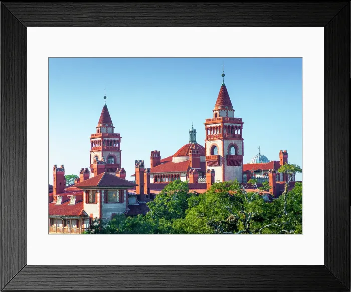 Framed Print : Florida, Saint Augustine, The Liberal Arts Flagler College Since 1968, Originally Built By Oil Magnate Henry Flagler In 1888 As The Ponce de Leon Hotel, Great Example Of Spanish Renaissance Architecture, National Register Of Historic Places Framed Print : Florida, Saint Augustine, The Liberal Arts Flagler College Since 1968, Originally Built By Oil Magnate Henry Flagler In 1888 As The Ponce de Leon Hotel, Great Example Of Spanish Renaissance Architecture, National Register Of Historic Places