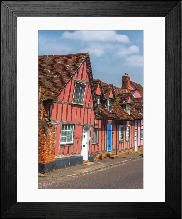 Framed Print : UK, England, Suffolk, Lavenham, Water Street Framed Print : UK, England, Suffolk, Lavenham, Water Street