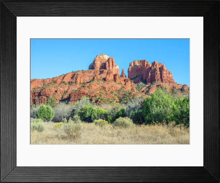 Framed Print : Cathedral Rock seen from Crescent Moon Ranch, Sedona, Arizona, USA Framed Print : Cathedral Rock seen from Crescent Moon Ranch, Sedona, Arizona, USA