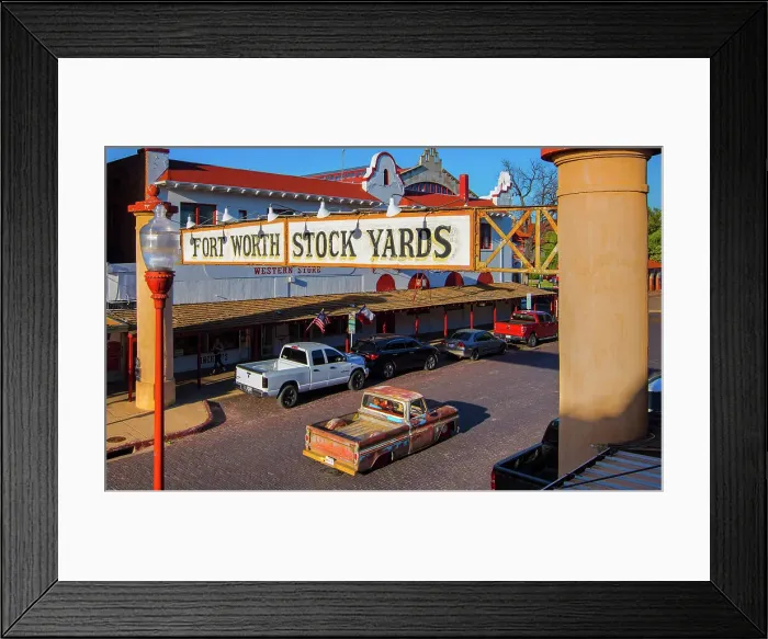 Framed Print : Texas, Forth Worth, Forth Worth Stockyards, Exchange Street, Rodeo, Lowrider Truck, National Historic District Framed Print : Texas, Forth Worth, Forth Worth Stockyards, Exchange Street, Rodeo, Lowrider Truck, National Historic District