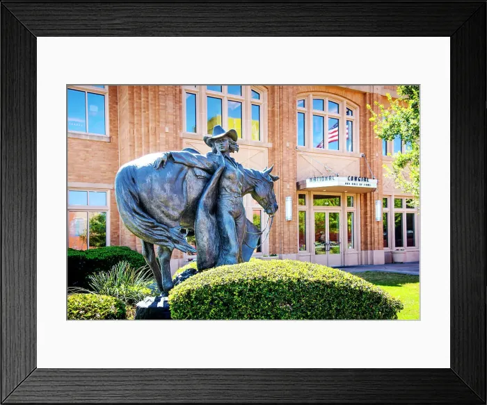 Framed Print : Texas, Fort Worth, National Cowgirl Hall Of Fame & Museum, High Desert Princess Statue, Sculptor Mehl Lawson, Showcases Contribution Of Women In The West Framed Print : Texas, Fort Worth, National Cowgirl Hall Of Fame & Museum, High Desert Princess Statue, Sculptor Mehl Lawson, Showcases Contribution Of Women In The West