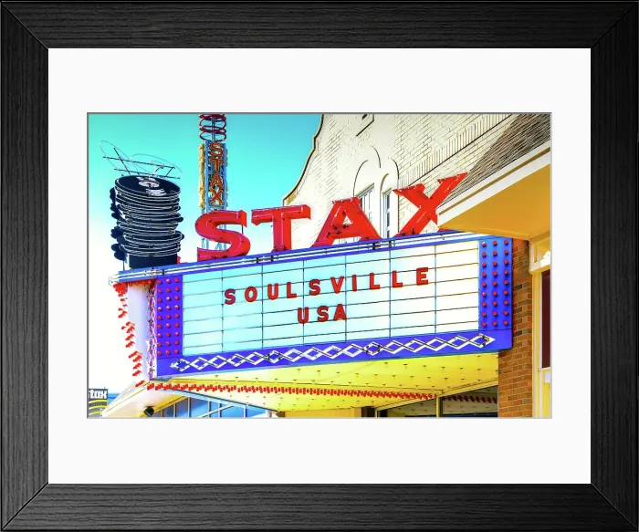 Framed Print : USA, Tennessee, Memphis, Stax Records Museum, Marquee Framed Print : USA, Tennessee, Memphis, Stax Records Museum, Marquee
