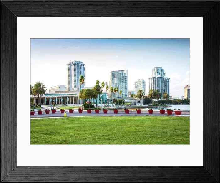 Framed Print : USA, Florida, Saint Petersburg skyline Framed Print : USA, Florida, Saint Petersburg skyline