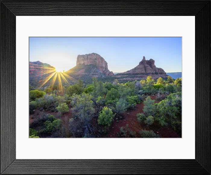 Framed Print : Sunrise at Courthouse Butt and Bell Rock, Sedona, Arizona, USA Framed Print : Sunrise at Courthouse Butt and Bell Rock, Sedona, Arizona, USA