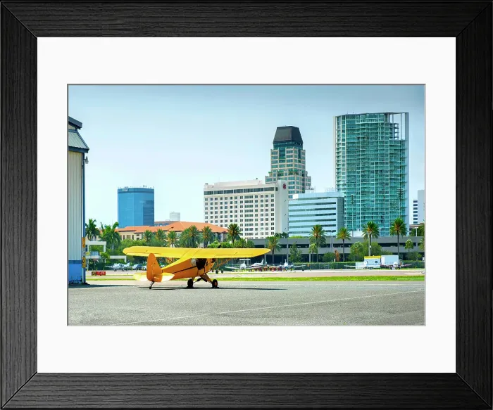 Framed Print : USA, Florida, Saint Petersburg, Pinellas County, Albert Whitted Airport, Downtown, Airplane, Tampa Bay Framed Print : USA, Florida, Saint Petersburg, Pinellas County, Albert Whitted Airport, Downtown, Airplane, Tampa Bay