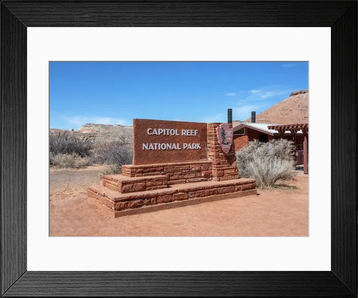 Framed Print : Capitol Reef National Park West entrance, Utah, USA Framed Print : Capitol Reef National Park West entrance, Utah, USA