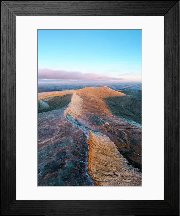 Framed Print : Aerial of Corn Du, Pen-y-Fan and Cribyn mountain peaks, Brecon Beacons National Park, Wales, United Kingdom Framed Print : Aerial of Corn Du, Pen-y-Fan and Cribyn mountain peaks, Brecon Beacons National Park, Wales, United Kingdom