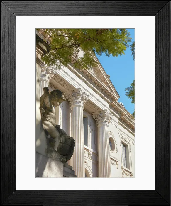 Framed Print : A detail over the main facade of the Museo Nacional de Arte Decorativo (National Museum of Decorative Arts) - Errazuriz Alvear Palace in Palermo, Buenos Aires, Argentina Framed Print : A detail over the main facade of the Museo Nacional de Arte Decorativo (National Museum of Decorative Arts) - Errazuriz Alvear Palace in Palermo, Buenos Aires, Argentina