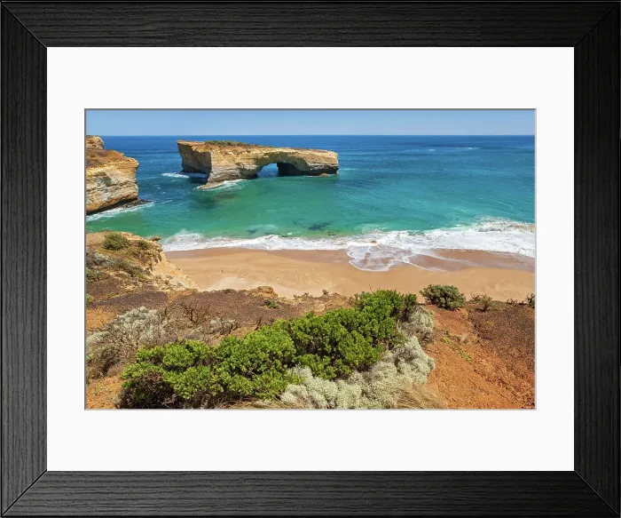 Framed Print : Australia, Victoria, Port Campbell National Park, London Bridge Framed Print : Australia, Victoria, Port Campbell National Park, London Bridge