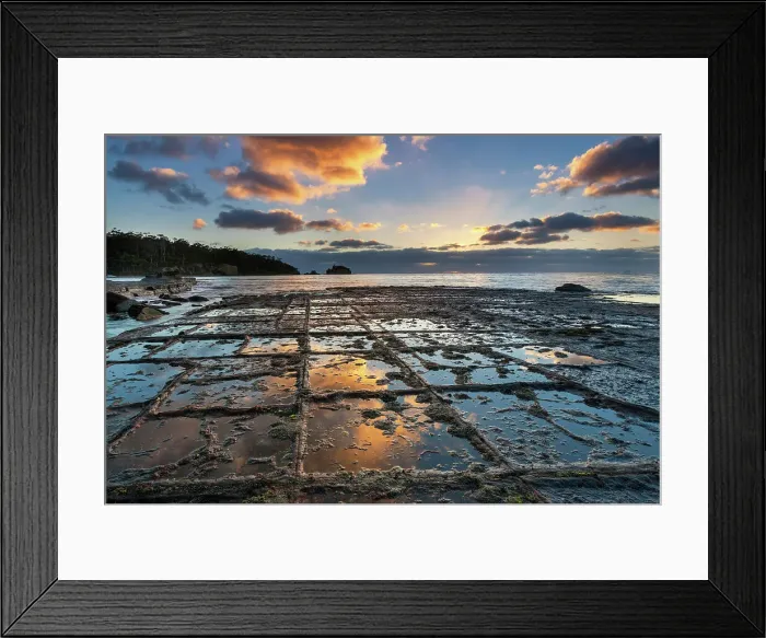 Framed Print : Australia, Tasmania, Tasman Peninsula, Tessellated Pavement Framed Print : Australia, Tasmania, Tasman Peninsula, Tessellated Pavement