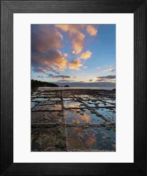 Framed Print : Australia, Tasmania, Tasman Peninsula, Tessellated Pavement