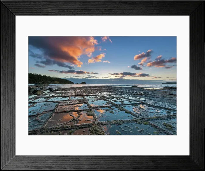 Framed Print : Australia, Tasmania, Tasman Peninsula, Tessellated Pavement Framed Print : Australia, Tasmania, Tasman Peninsula, Tessellated Pavement