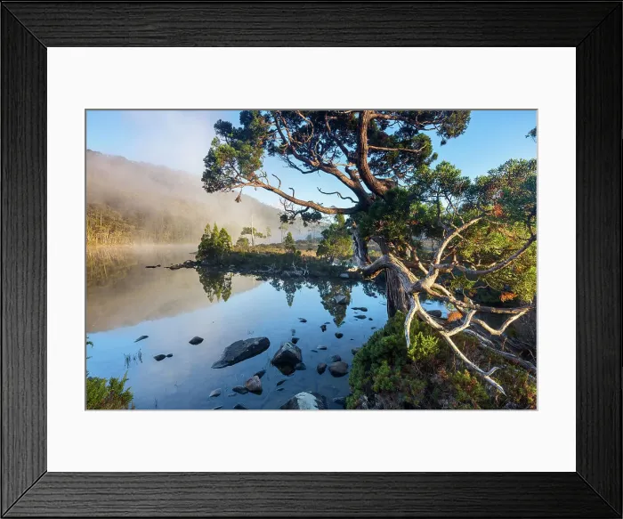 Framed Print : Australia, Tasmania, Mount Field National Park, Lake Dobson Framed Print : Australia, Tasmania, Mount Field National Park, Lake Dobson